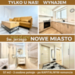 nowe miasto białystok mieszkanie 3 pokoje wynajmę wynajem dla studentów umeblowane po remoncie
